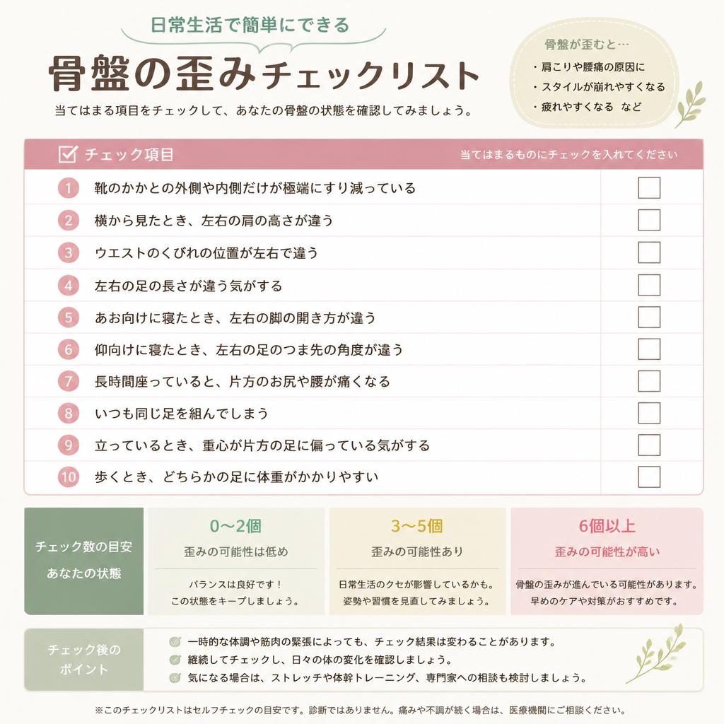 骨盤チェックリスト
