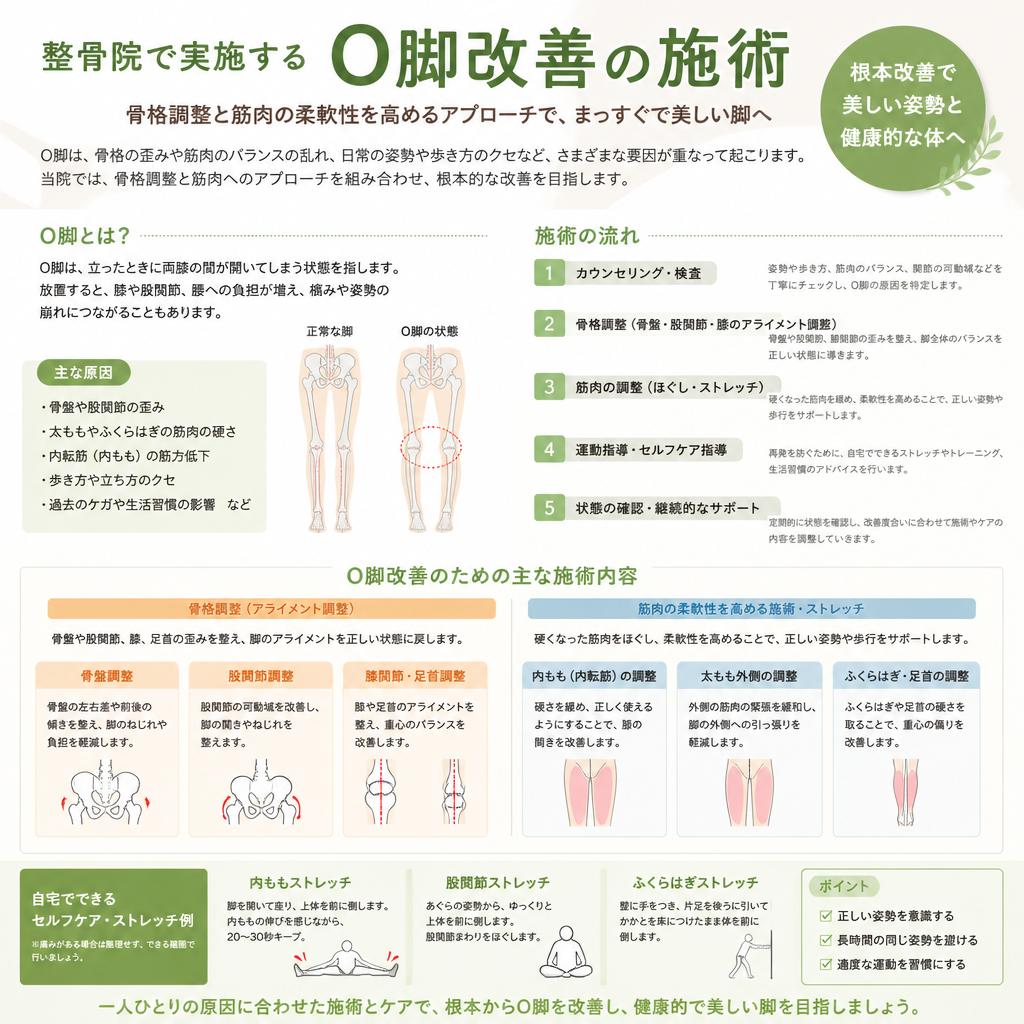 整骨院でできるO脚改善法