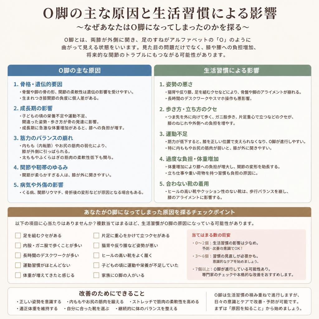 O脚の原因とは？