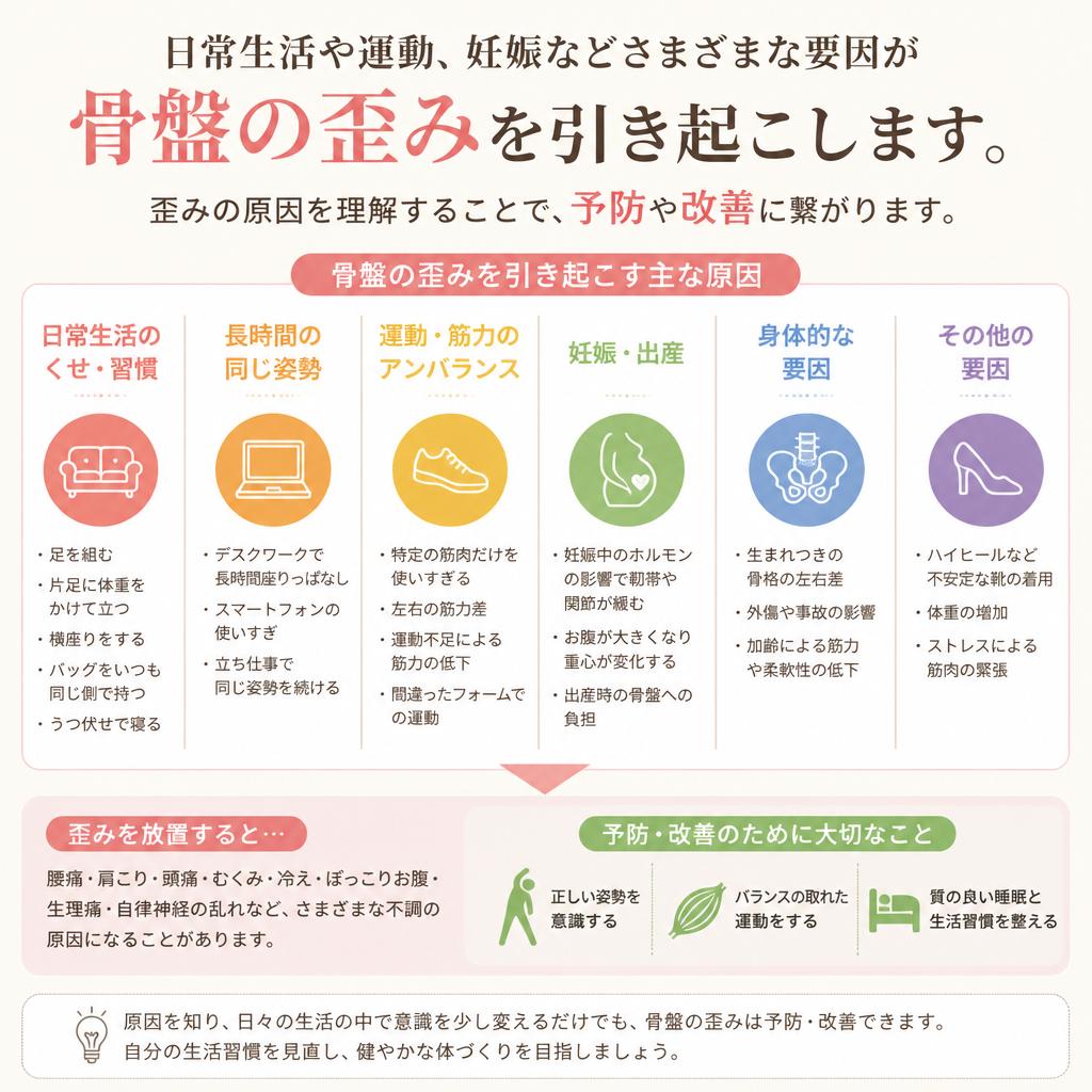 なぜ骨盤が歪むのか？