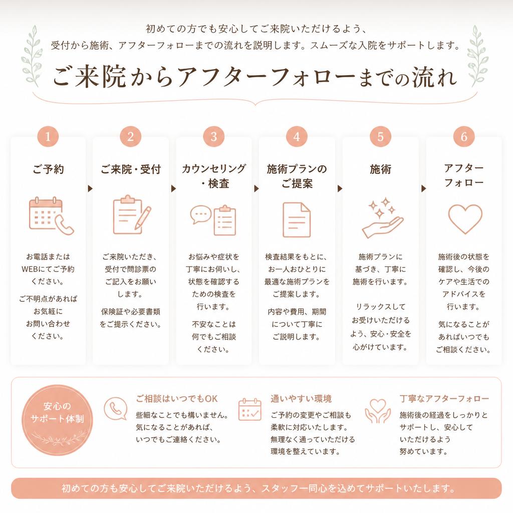 ご来院の流れ