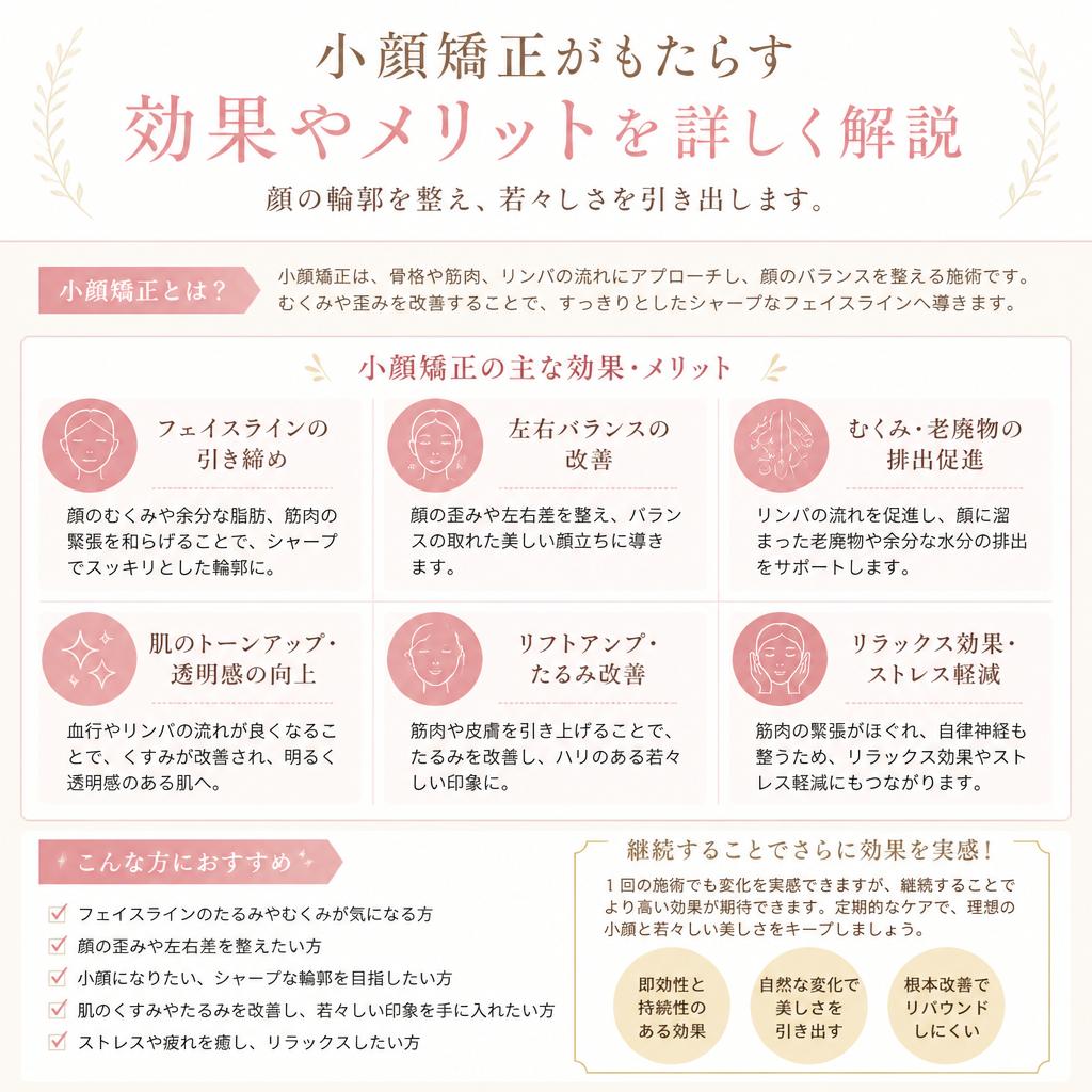小顔矯正の魅力とは？