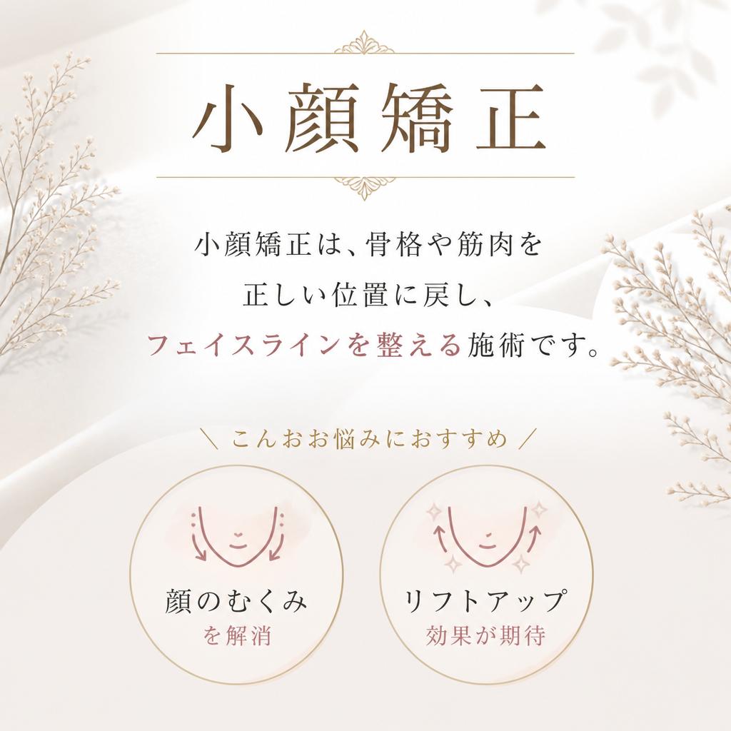 小顔矯正の効果