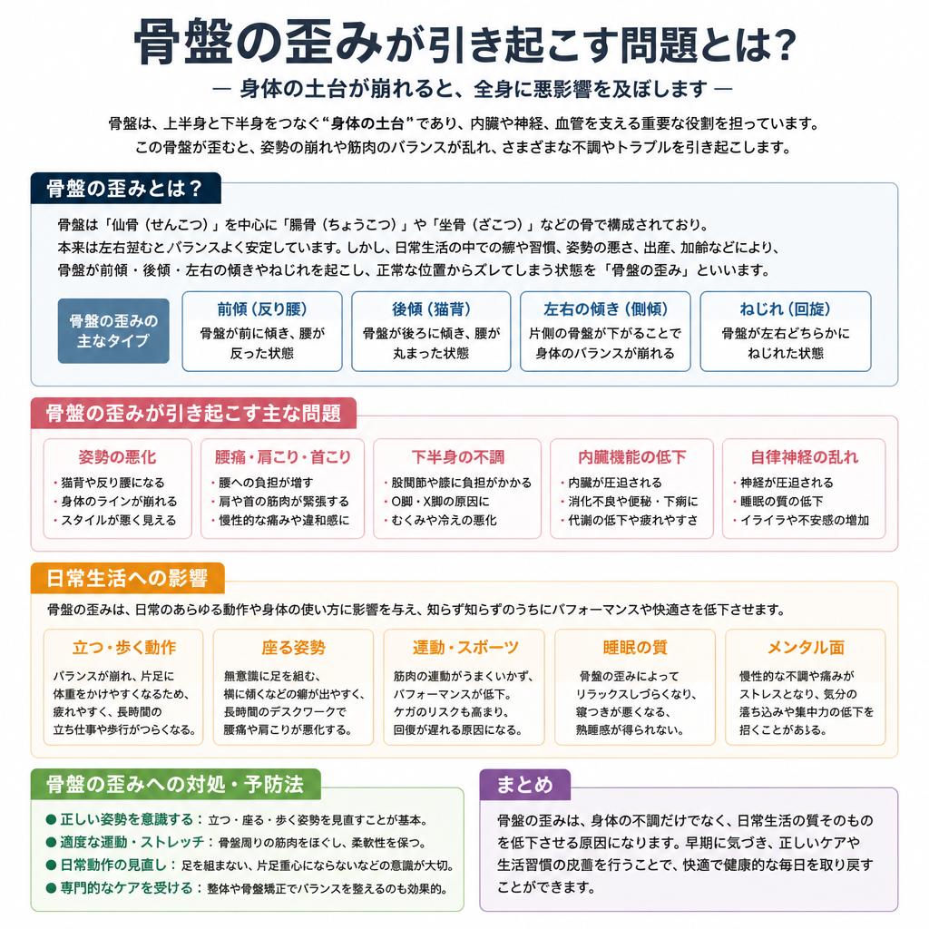2. 骨盤の歪みとその影響